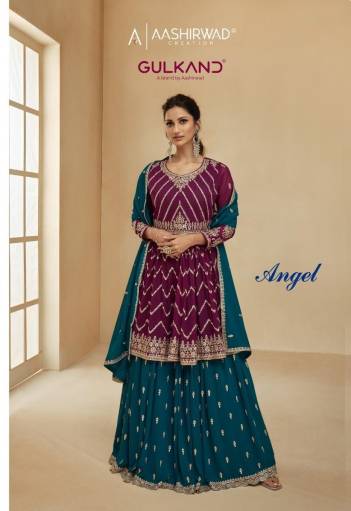 ANGEL BY AASHIRWAD REAL GEORGETTE SALWAR KAMEEZ MANUFACTURER IN INDIA